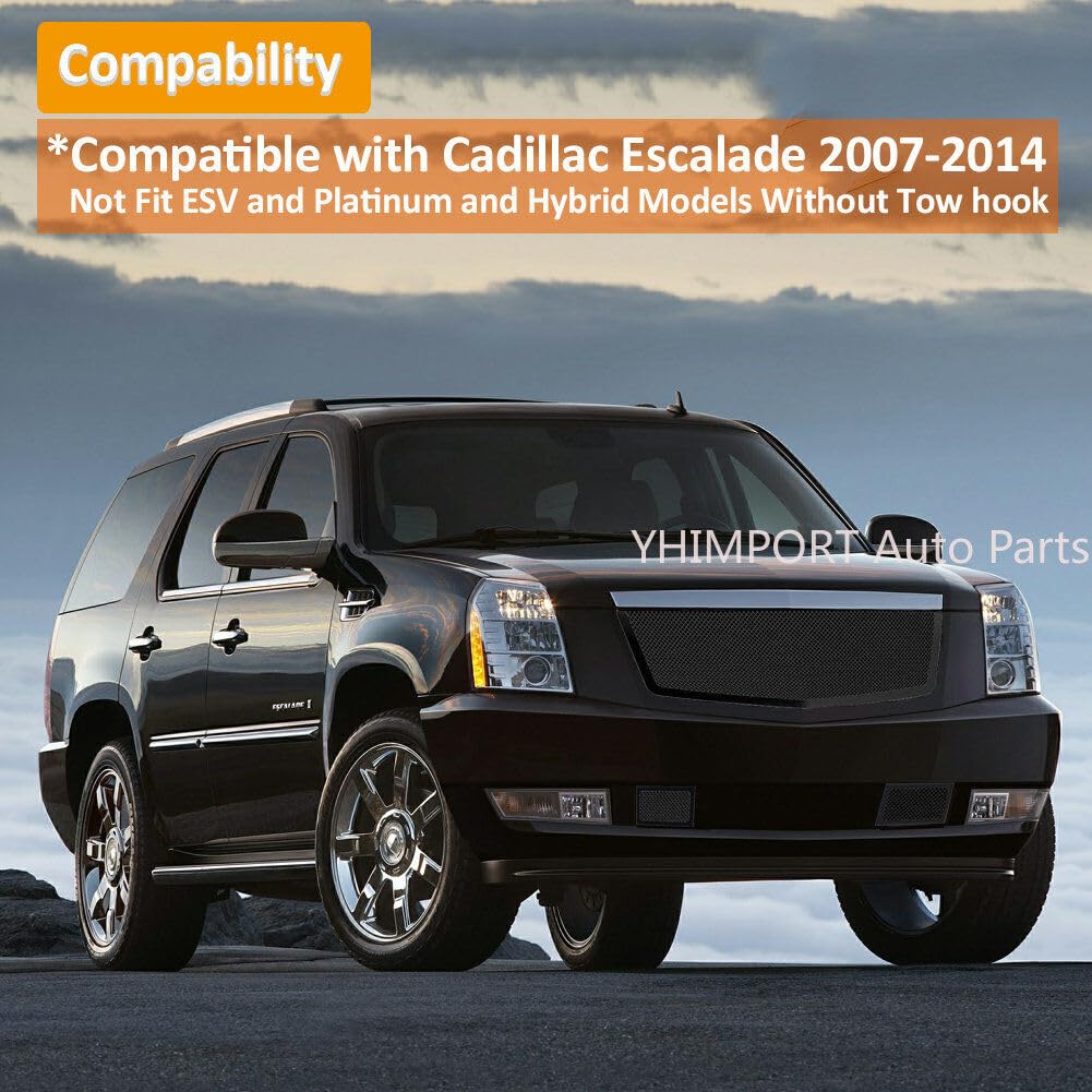 Amazon | ブラック フロントグリル 2007-2014 キャデラック